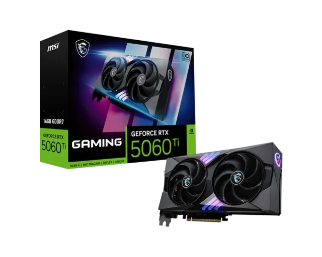 Видеокарта MSI GeForce RTX 5060 Ti 16G GAMING OC (G506T-16GC) купить! 