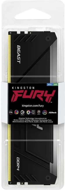 Оперативная память 16 Gb 3200 MHz Kingston FURY Beast RGB XMP Black (KF432C16BB2A/16) купить! 