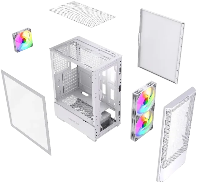 Компьютерный корпус Powercase Mistral AY3W ARGB TG White (CMAYW-A3) купить! 
