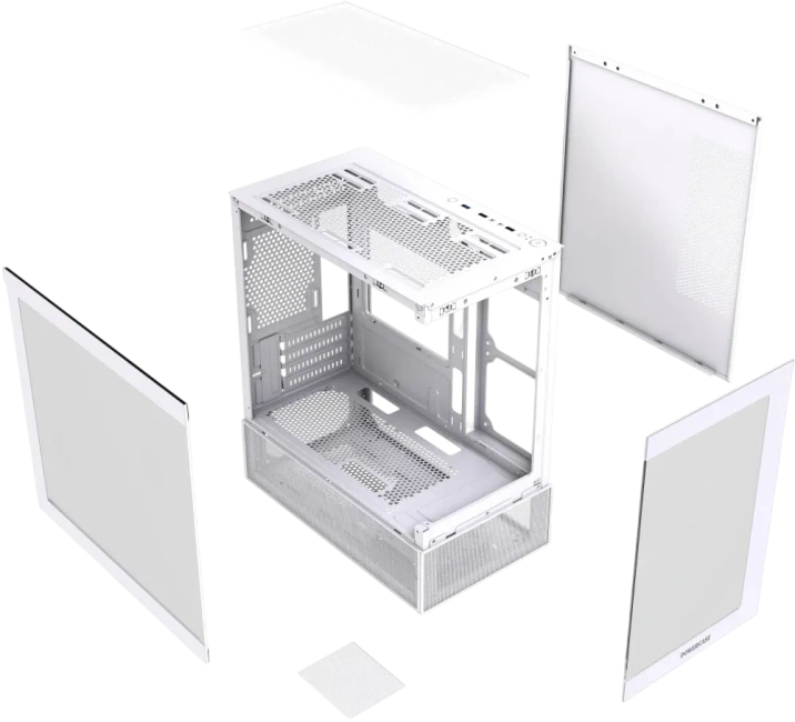 Компьютерный корпус Powercase Vision Micro M2 TG White (CVMWM2-L0) купить! 