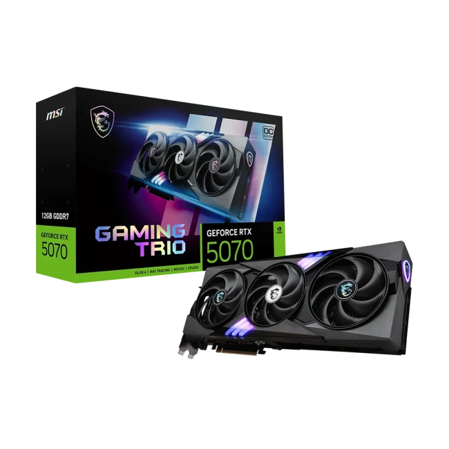 Видеокарта MSI GeForce RTX 5070 12G GAMING TRIO OC (G5070-12GTC), Retail купить! 