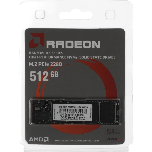 Твердотельный накопитель 512 Gb AMD Radeon R3 Series (R3MP30512G8) купить! 