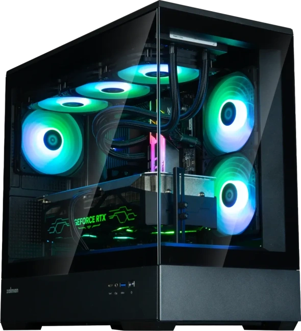 Компьютерный корпус Zalman P30 V2 TG ARGB Black купить! 