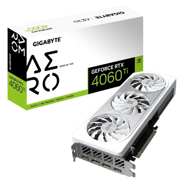 Видеокарта GIGABYTE GeForce RTX 4060 Ti AERO OC (GV-N406TAERO OC-16GD), Retail купить! 