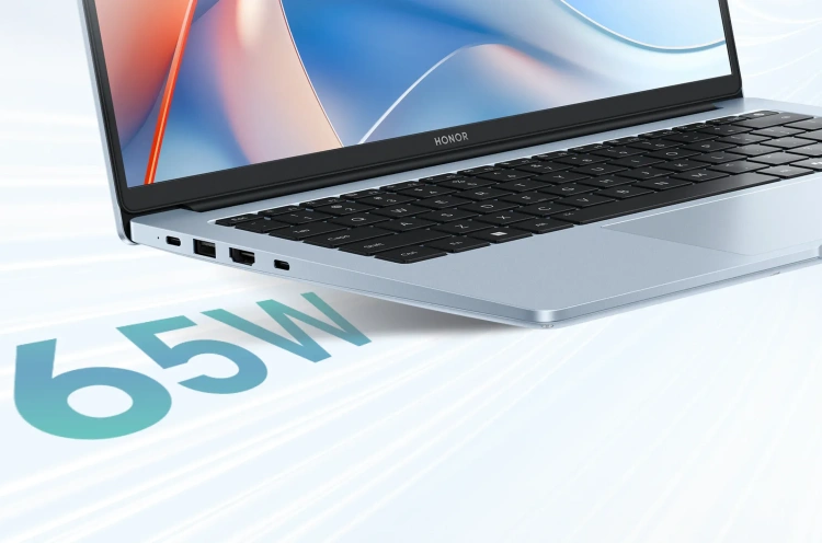 Ноутбук HONOR MagicBook X14 Plus 2025 (Core 5 220H/14"/2880x1800/32Gb/1Тб/Win 11 Home) 5301ALXY Синий - фото