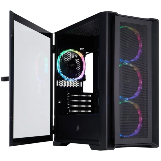 Компьютерный корпус 1STPLAYER TRILOBITE T4 MESH ARGB Black (T4-BK-4FS7) купить! 