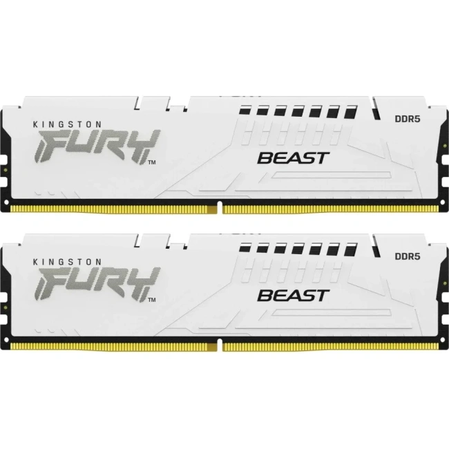 Оперативная память DDR5 32 Gb 5600 MHz Kingston FURY Beast AMD White (KF556C36BWEK2-32) купить! 