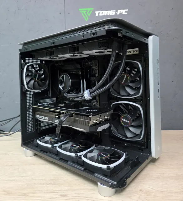 Игровой компьютер 685216 (Core i9-13900K 3.0 ГГц/Z790/64 ГБ DDR5 6.0 ГГц/GeForce RTX 5080 24 ГБ/Блок 1000W/Wi-Fi/Корпус Montech KING 95 ULTRA TG SPCC Cold Steel/Win 11 Pro Trial) - купить по выгодной цене!