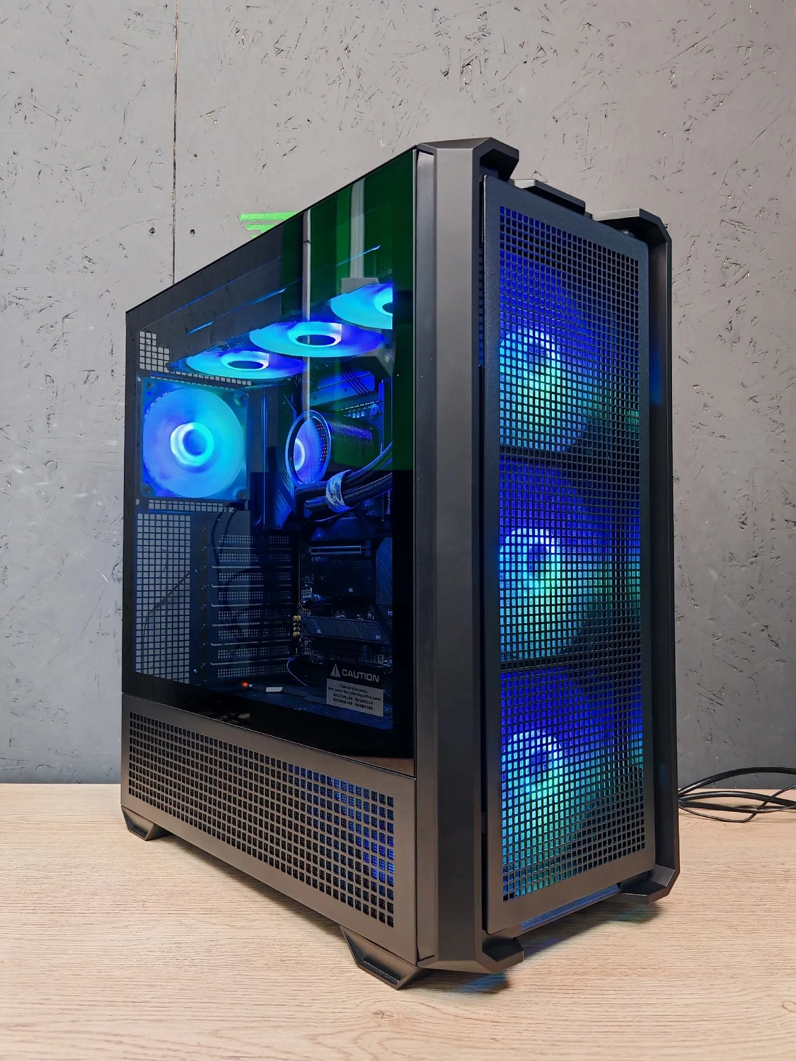 Игровой компьютер 989712 (Ryzen 9 9900X3D 4,4 ГГц/AMD B850/32 ГБ DDR5 6 ГГц/2048 ГБ SSD/RTX 5080 16 ГБ/Wi-Fi/1000W/MSI MAG FORGE 320R AirFlow TG ARGB)