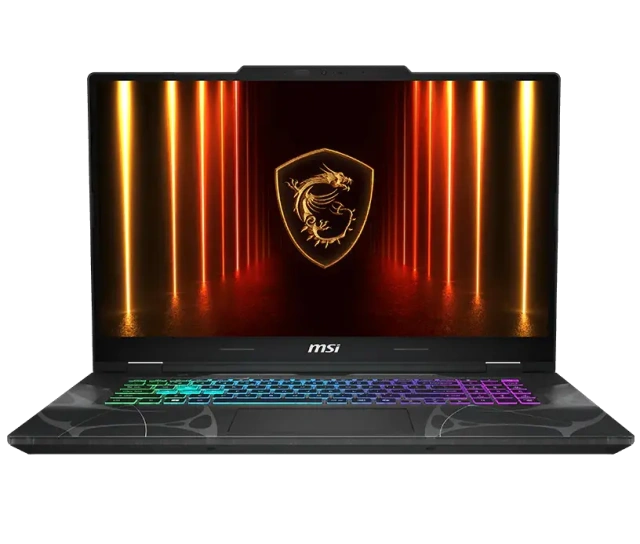 Ноутбук MSI Cyborg A17 AI B2HWFKG-040XRU (AMD Ryzen 7 260/17.3" 1920x1080 144Hz/16Gb/1Tb SSD/NVIDIA GeForce RTX 5060 8Gb/Wi-Fi 6E, Bluetooth 5.3/Win 11 Pro) Прозрачный Черный - фото
