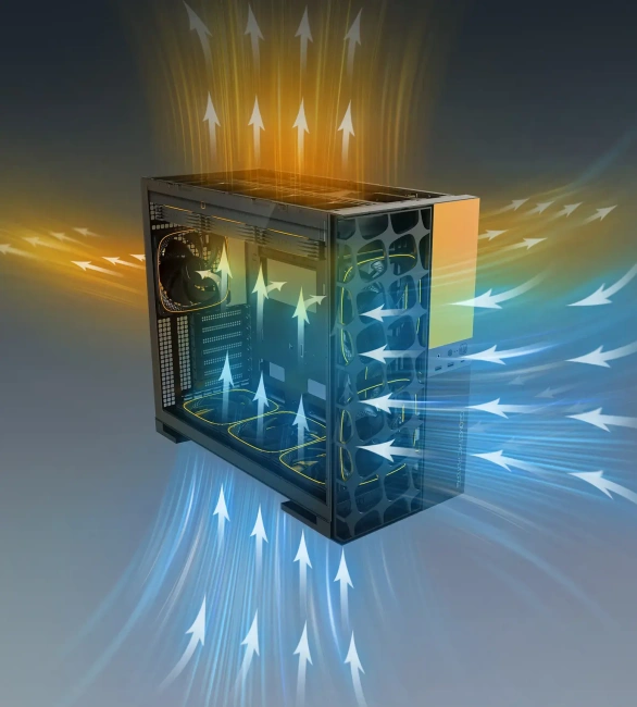 Игровой компьютер 992044 (Core i5-14400 2500 ГГц/Intel B760/32 ГБ DDR5 6 ГГц/1024 ГБ SSD/RTX 5070 12 ГБ/Wi-Fi/750W/Geometric Future Model 5 ARGB Vent Black Yellow) - купить по выгодной цене!