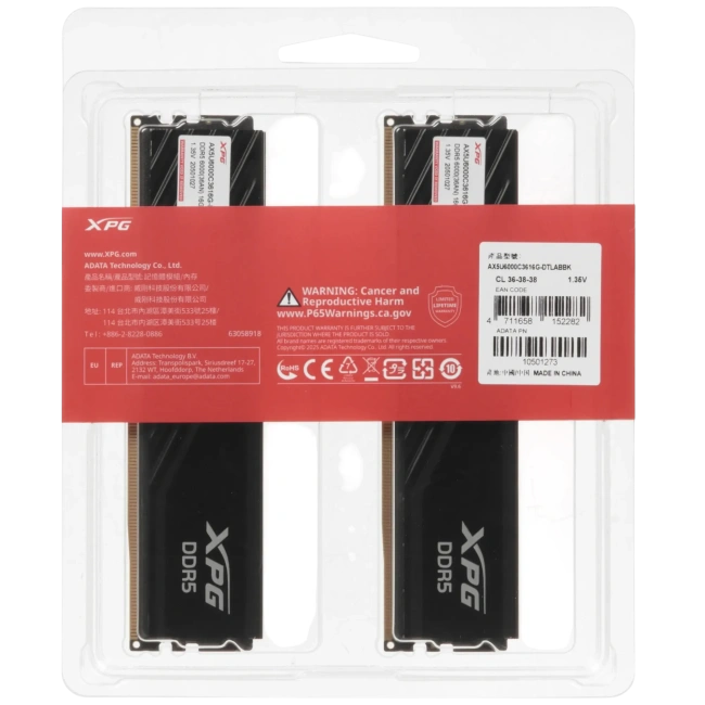 Оперативная память 32 Gb 6000 MHz ADATA XPG LANCER Blade (AX5U6000C3616G-DTLABBK) купить! 