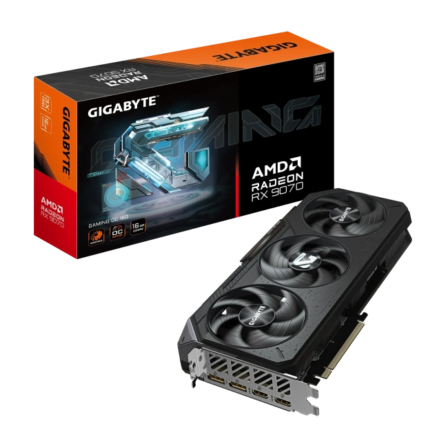 Видеокарта Gigabyte Radeon RX 9070 GAMING OC 16Gb (GV-R9070GAMING OC-16GD), Retail купить! 