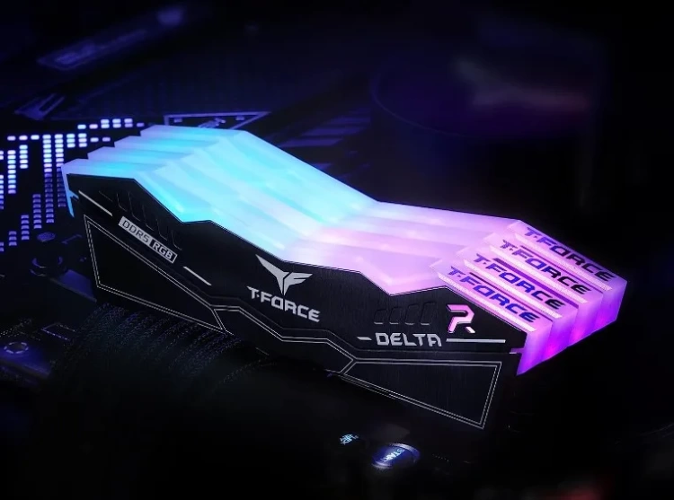 Оперативная память DDR5 64 ГБ 6000 МГц Team Group T-FORCE DELTA RGB Black (FF3D564G6000HC38ADC01) модулей 2 шт. купить! 