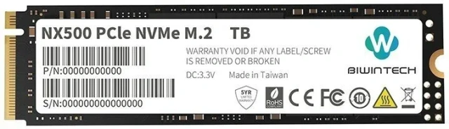 Твердотельный накопитель SSD 256 ГБ M.2 NVMe BiwinTech (82P1B8#G) купить! 