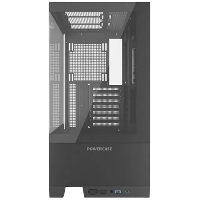 Компьютерный корпус Powercase Vision Black V2 TG Black (CVBAV2-L0) купить! 