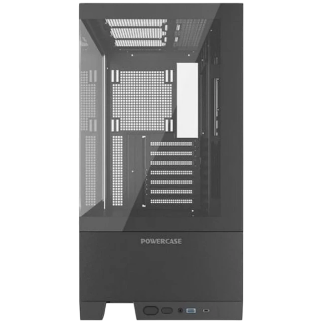 Компьютерный корпус Powercase Vision Black V2 TG Black (CVBAV2-L0) купить! 