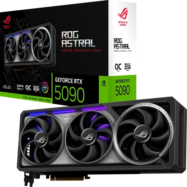 Видеокарта ASUS GeForce RTX 5090 ROG Astral OC 32Gb (ROG-ASTRAL-RTX5090-O32G-GAMING) купить! 