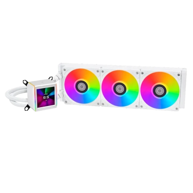 Система водяного охлаждения Lian Li GA II LCD 360 ARGB White (GA2ALCD36W) (G89.GA2ALCD36W.R0) купить! 