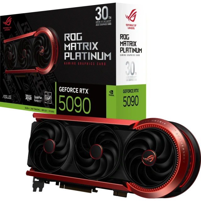 Видеокарта ASUS GeForce RTX 5090 ROG Matrix Platinum 30th Anniversary Edition 32GB (ROG-MATRIX-RTX5090-P32G-30TH) купить! 