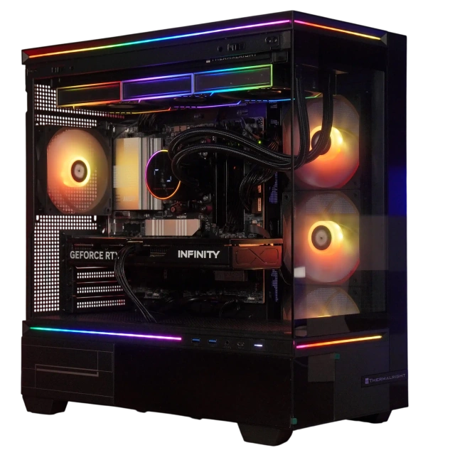 Игровой компьютер 989715 (Ryzen 7 9800X3D 4,7 ГГц/AMD B850/32 ГБ DDR5 6 ГГц/1024 ГБ SSD/RTX 5070 TI 16 ГБ/Wi-Fi/1000W/Thermalright M10 TG Black ) - купить по выгодной цене!
