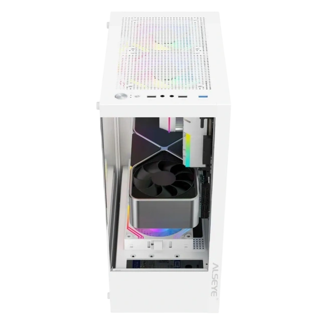 Компьютерный корпус ALSEYE Spider-W (5 fans ARGB) TG White купить! 