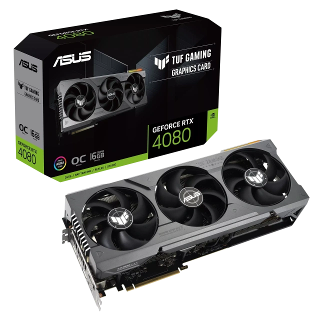 Видеокарта ASUS TUF Gaming GeForce RTX 4080 OC 16GB (TUF-RTX4080-O16G-GAMING), Retail купить! 