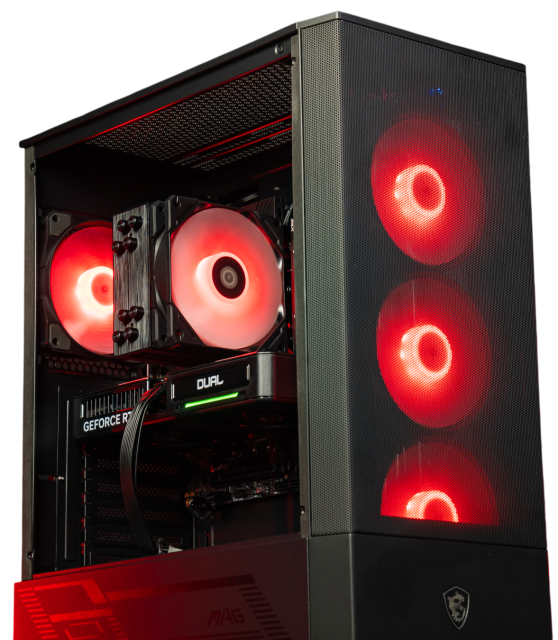 Игровой компьютер 992608 (Core i5-12400F 2.5 ГГц/Intel B760/32 ГБ DDR5 6 ГГц/1024 ГБ SSD/RTX 5060 Ti 16 ГБ/Wi-Fi/650W/MSI MAG FORGE 111R ARGB TG Черный) - купить по выгодной цене!