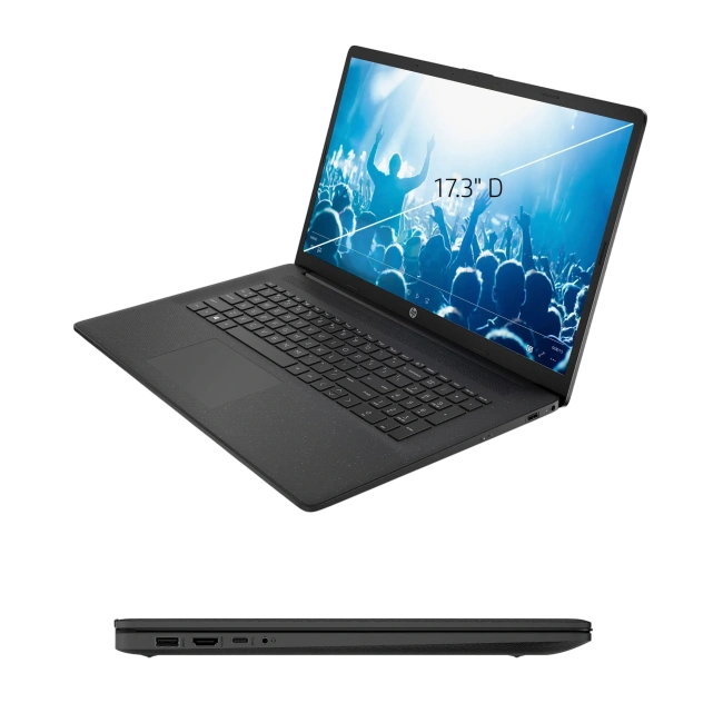 Ноутбук HP 17t-cn300 (Core i5 1334U/17.3" 1600x900/64Gb/1024Gb SSD/Win 11 Pro) Black - фото