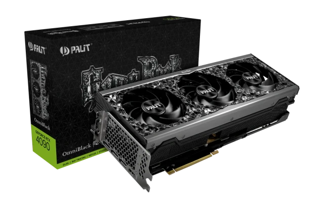 Видеокарта Palit GeForce RTX 4090 GameRock OmniBlack (NED4090019SB-1020Q) Retail купить! 