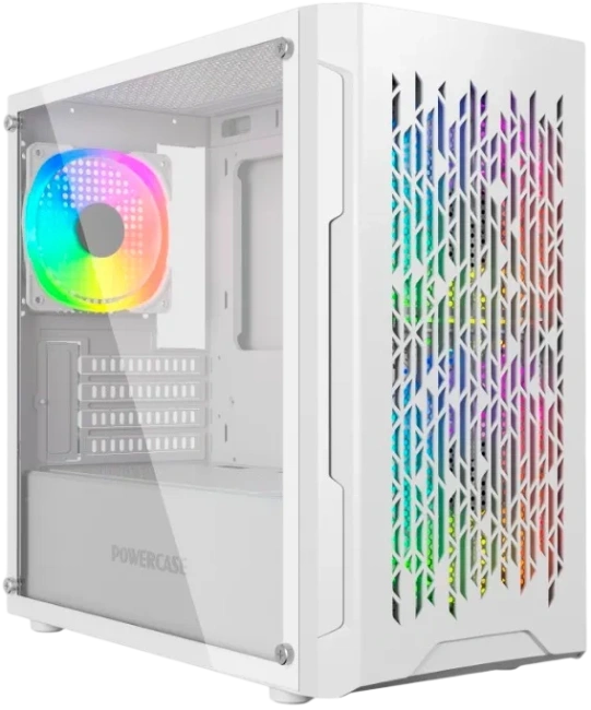 Компьютерный корпус Powercase Mistral Micro D3W TG ARGB PWM White (CMMDW-A3) купить! 