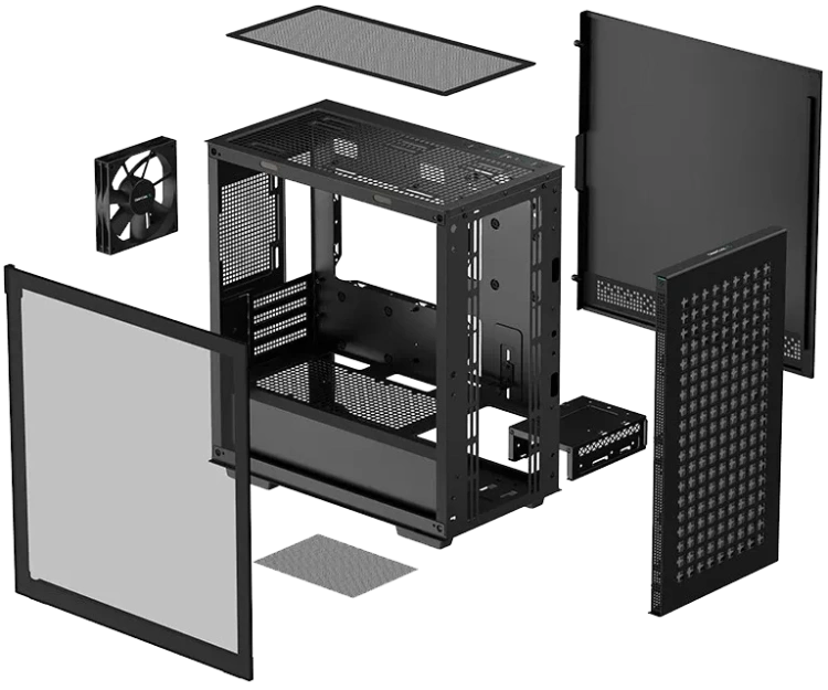 Офисный компьютер 990518 (Core i7-13700 2,1 ГГц/Intel B760/32 ГБ DDR5 6  ГГц/1024 ГБ SSD/Wi-Fi/650W/Deepcool CH370 Black) - купить! 