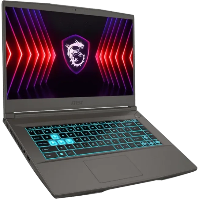 Ноутбук MSI Thin 15 B12UC-1628XRU (Intel Core i7 12650H/15.6" 1920x1080/16Gb/512Gb SSD/nVidia GeForce RTX 3050 4Gb/DOS) Серый - фото