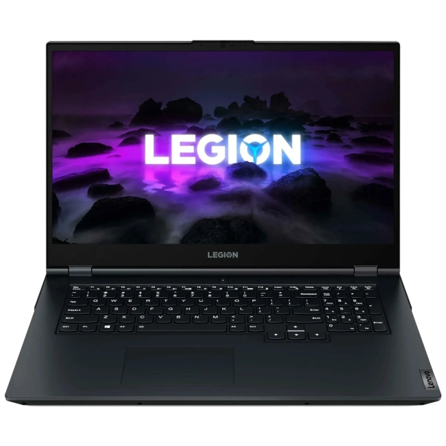 Ноутбук Lenovo Legion 5 17ACH6H (AMD Ryzen 5 5600H 3300MHz/17.3"/1920x1080/8GB/512GB SSD/NVIDIA GeForce RTX 3050 4GB/Windows 10 Home) 82K0001PRU, phantom blue - фото
