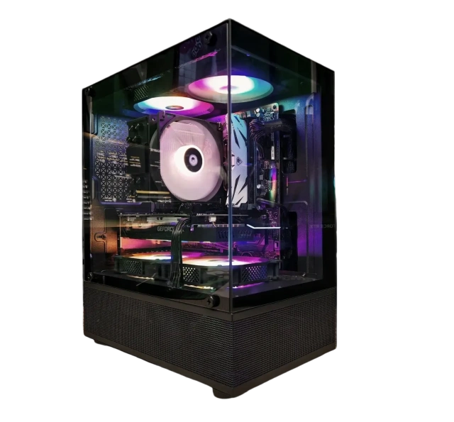 Компьютерный корпус 1STPLAYER MIKU Mi2-A LED Black (FP_Mi2-A-BK-2F1R-1F1) купить! 