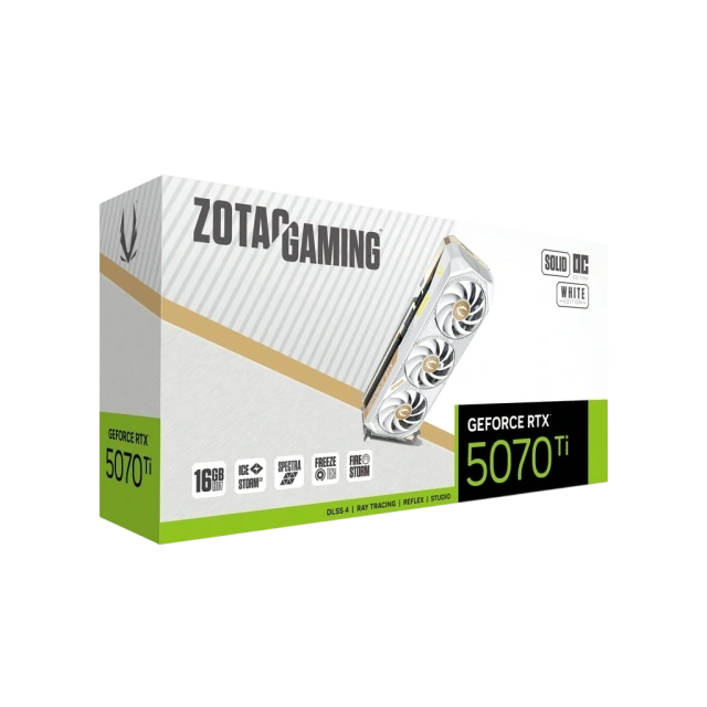 Видеокарта Zotac GeForce RTX 5070 Ti SOLID CORE White OC 16GB (ZT-B50710Q2-10P) купить! 