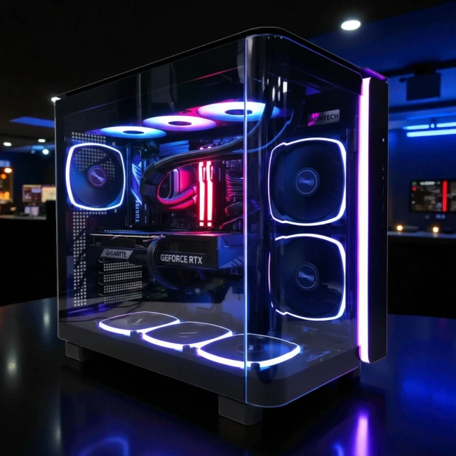 Игровой компьютер 989556 (Ryzen 5 9600X 3,9 ГГц/AMD B850/32 ГБ DDR5 6 ГГц/2048 ГБ SSD/RTX 5070 TI 16 ГБ/Wi-Fi/750W/Montech KING 95 PRO ARGB Black) - купить по выгодной цене!