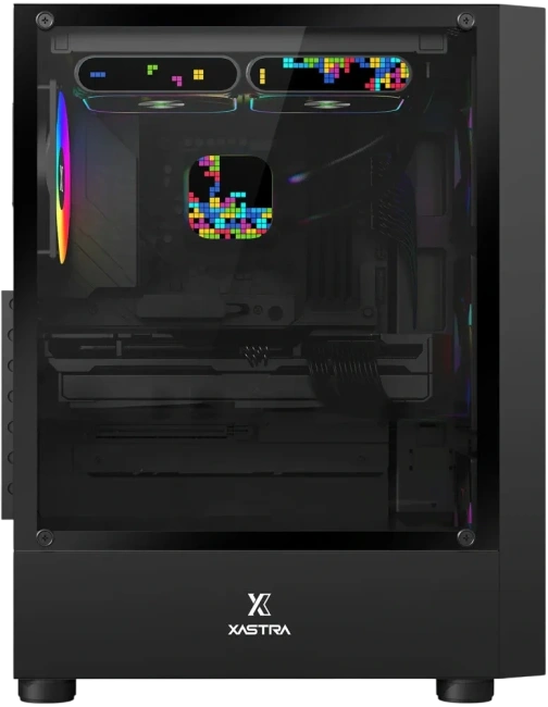 Компьютерный корпус XASTRA A301 4FRGB Black (A301-BK-FC120FRGB-4F-GL) купить! 