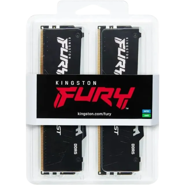Оперативная память 64 Gb 6000 MHz Kingston FURY Beast RGB Black (KF560C36BBE2AK2-64) купить! 