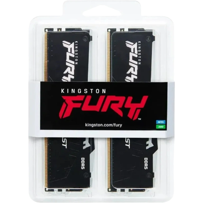 Оперативная память 64 Gb 6000 MHz Kingston FURY Beast RGB Black (KF560C36BBE2AK2-64) купить! 