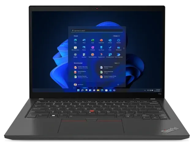 Ноутбук Lenovo ThinkPad T14p (Core i5 13500H/14"/2.2K/2240x1400/16Gb/1 Тб SSD/RTX 3050 4Gb/Win 11 Pro) Gray - фото