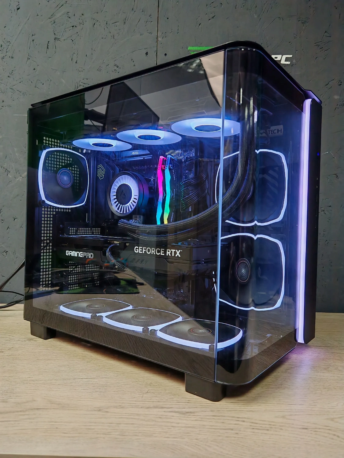 Игровой компьютер 992938 (Ryzen 9 9900X 4.4 ГГц/AMD X870/32 ГБ DDR5 6.0 ГГц/1024 ГБ SSD/RTX 5060 Ti 16 ГБ/Wi-Fi/850W/Montech KING 95 PRO ARGB Black)