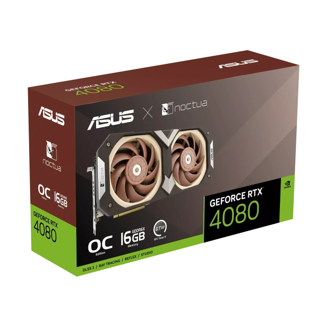 Видеокарта ASUS GeForce RTX 4080 16GB Noctua OC Edition (RTX 4080-O16G-NOCTUA), Retail купить! 