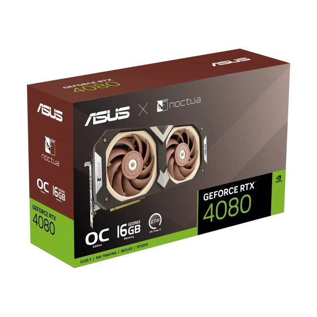 Видеокарта ASUS GeForce RTX 4080 16GB Noctua OC Edition (RTX 4080-O16G-NOCTUA), Retail купить! 