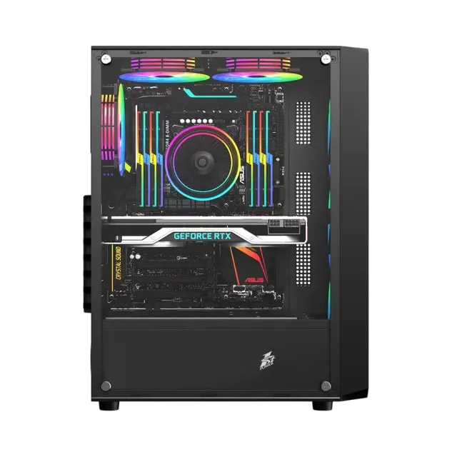 Компьютерный корпус 1STPLAYER FD3 (FD3-BK-4F1) Black купить! 