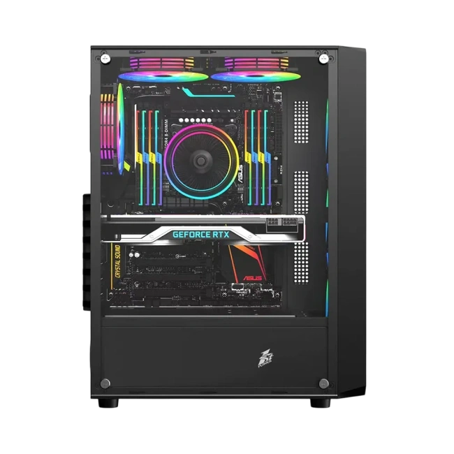 Компьютерный корпус 1STPLAYER FD3 (FD3-BK-4F1) Black купить! 