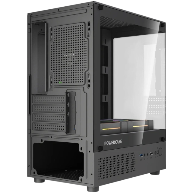 Компьютерный корпус Powercase Vision Micro M1 TG ARGB Black (CVMM1B-A3) купить! 