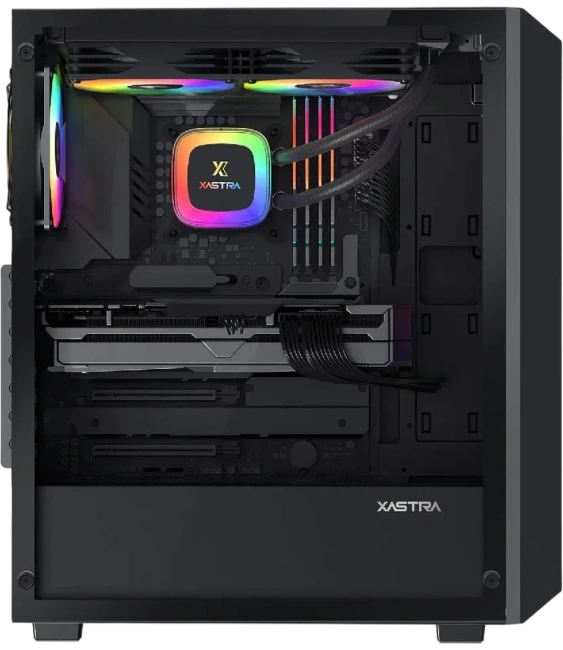 Офисный компьютер 990508 (Core i5-13400 2,5 ГГц/Intel B760/32 ГБ DDR4 3,6  ГГц/1024 ГБ SSD/Wi-Fi/650W/XASTRA A406 4ARGB Black) - купить! 