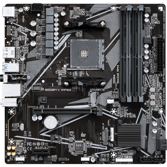 Материнская плата Gigabyte B550M K WF6E купить! 