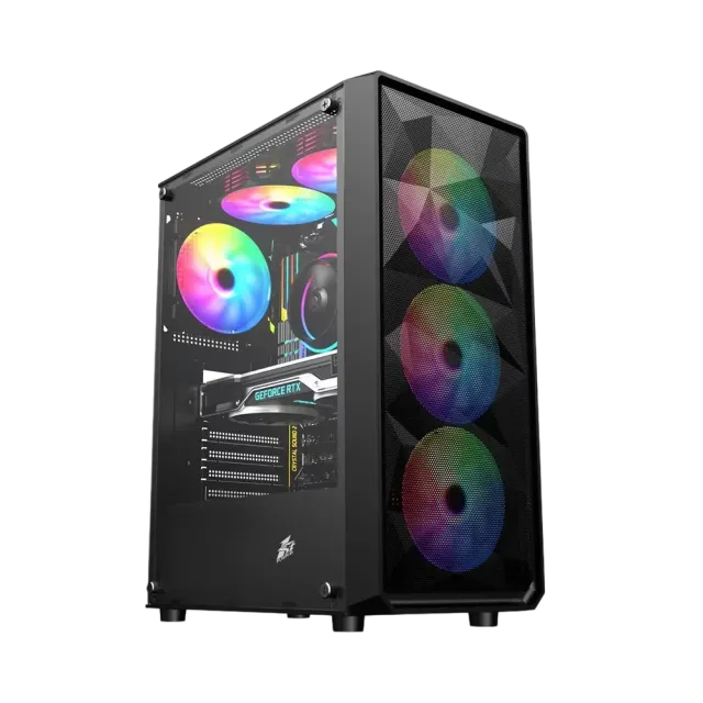 Компьютерный корпус 1STPLAYER FD3 (FD3-BK-4F1) Black купить! 